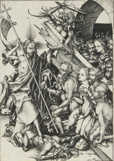 Cristo no Limbo, final do século XV de Martin Schongauer