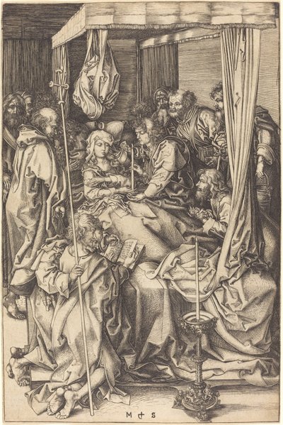 Morte da Virgem de Martin Schongauer