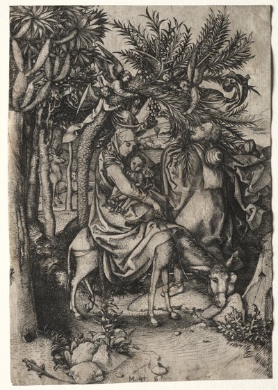 Voo para o Egito. de Martin Schongauer