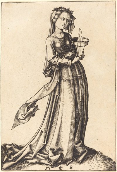 Quarta Virgem Sábia de Martin Schongauer