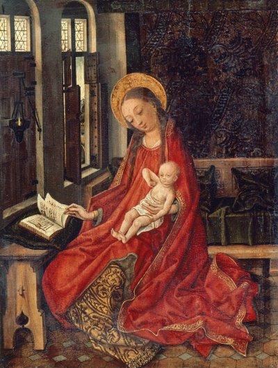 Madonna com Criança no quarto, de Martin Schongauer (cerca de 1430-1491) de Martin Schongauer