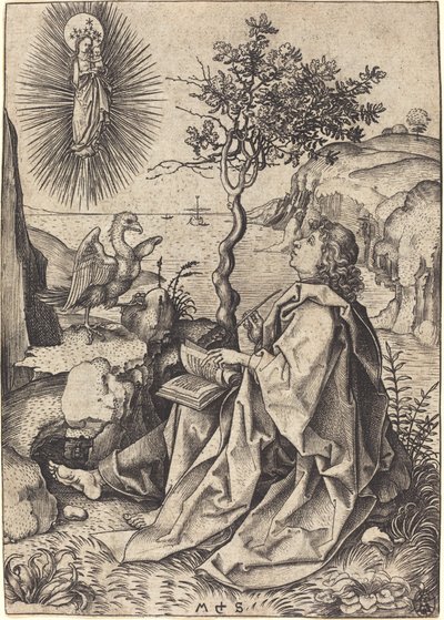 São João em Patmos de Martin Schongauer