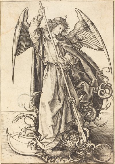 São Miguel Matando o Dragão de Martin Schongauer