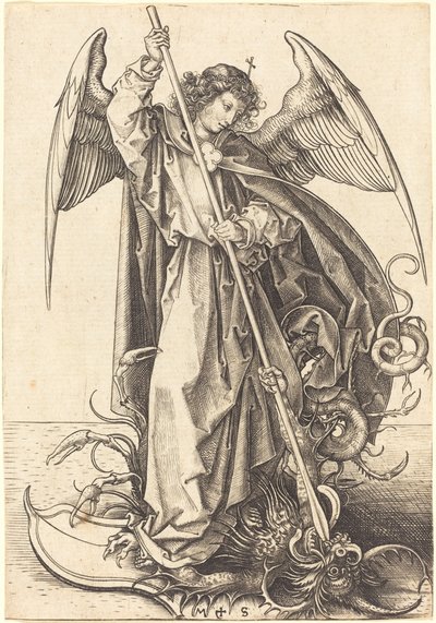 São Miguel Matando o Dragão de Martin Schongauer