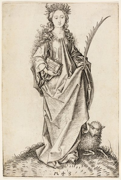 Santa Inês de Martin Schongauer