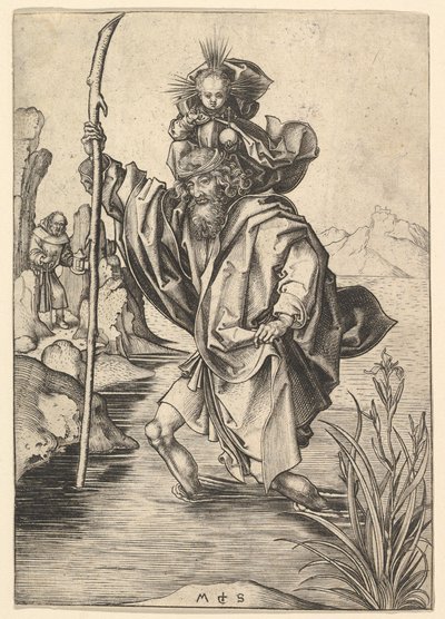 São Cristóvão, ca. 1435-1491. de Martin Schongauer