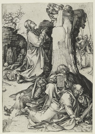 A Agonia no Jardim (gravura) de Martin Schongauer