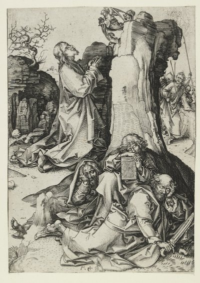 A Agonia no Jardim, finais do século XV de Martin Schongauer