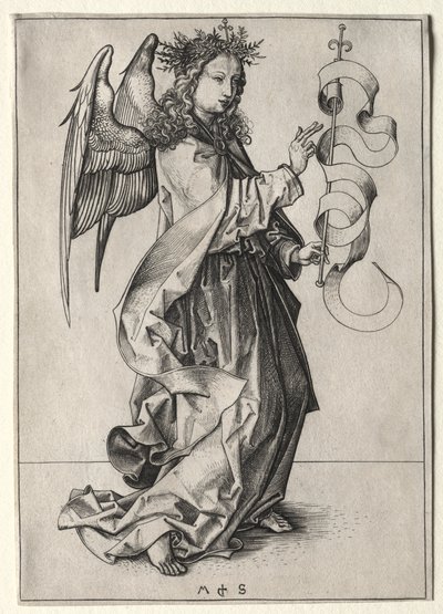 O Anjo da Anunciação de Martin Schongauer