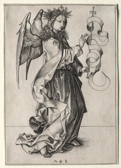 O anjo da Anunciação. de Martin Schongauer