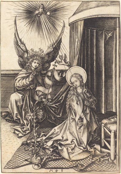 A Anunciação de Martin Schongauer