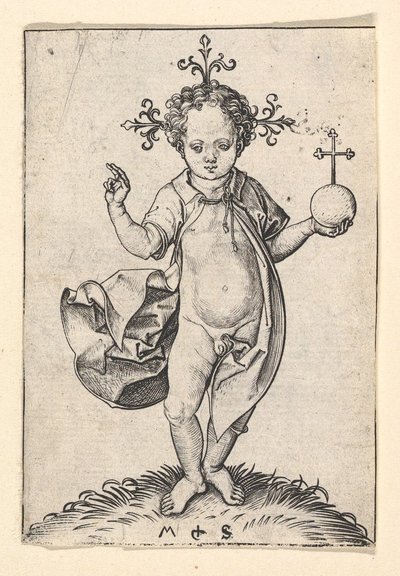 O Menino Jesus com um Orbe, 1469-1482. de Martin Schongauer