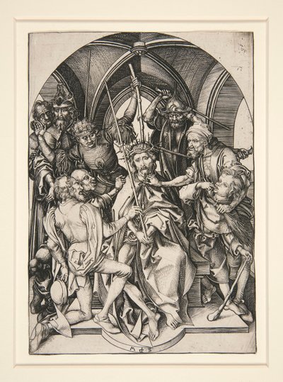 A Coroação com Espinhos, da série A Paixão de Martin Schongauer