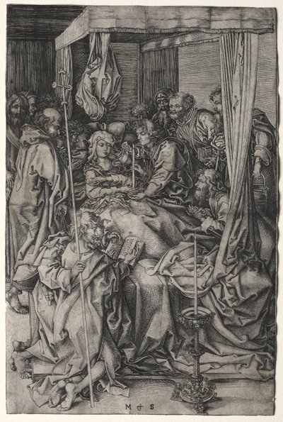 A Morte da Virgem de Martin Schongauer