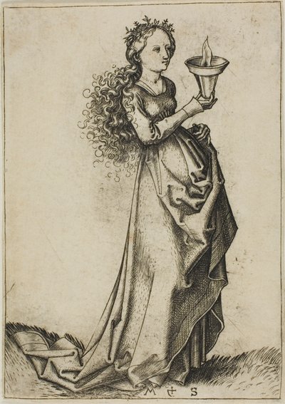 A primeira Virgem Sábia de Martin Schongauer
