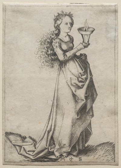 A Primeira Virgem Sábia. de Martin Schongauer