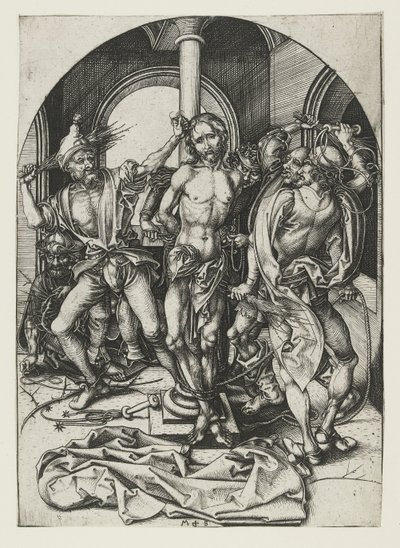 A Flagelação, finais do século XV de Martin Schongauer