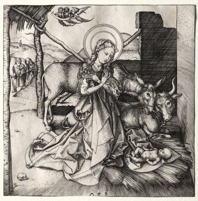 A Vida de Cristo: A Natividade de Martin Schongauer