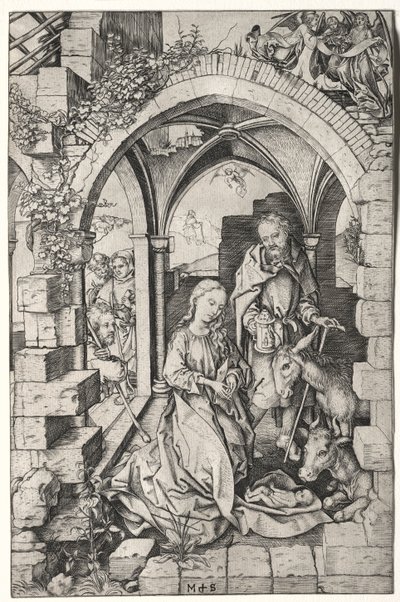 A Natividade. de Martin Schongauer