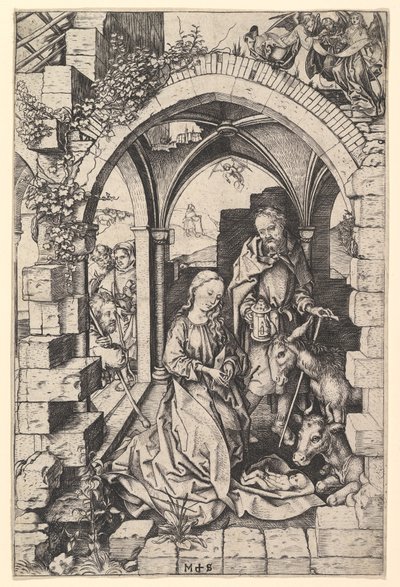 The Nativity, ca. 1435-1491. de Martin Schongauer