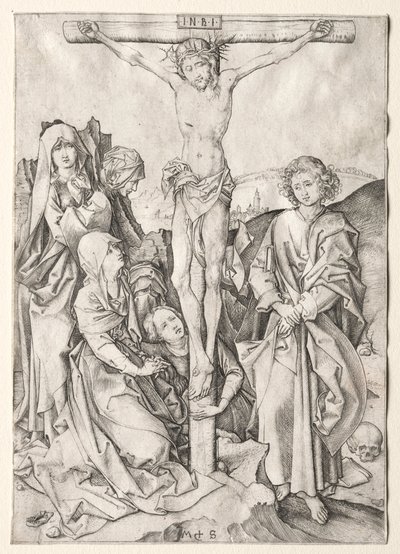 A paixão: Cristo na cruz. de Martin Schongauer
