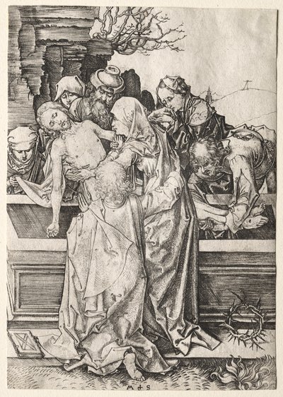 A Paixão: O Enterro. de Martin Schongauer