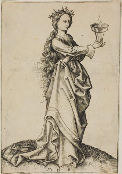 A Terceira Virgem Sábia de Martin Schongauer