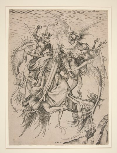 As Tribulações de Santo António de Martin Schongauer