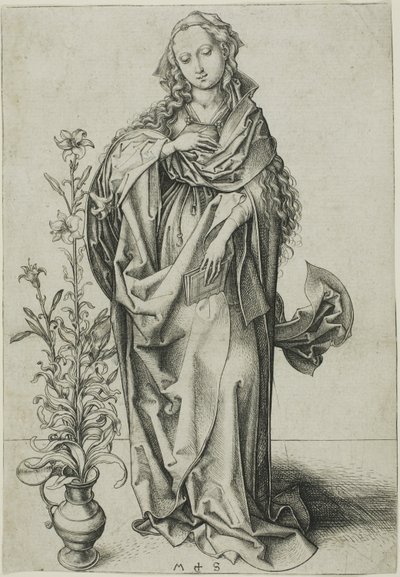 A Virgem da Anunciação de Martin Schongauer