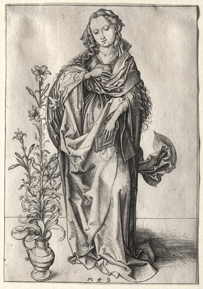 A Virgem da Anunciação de Martin Schongauer