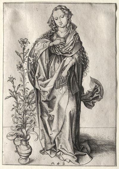 A Virgem da Anunciação. de Martin Schongauer