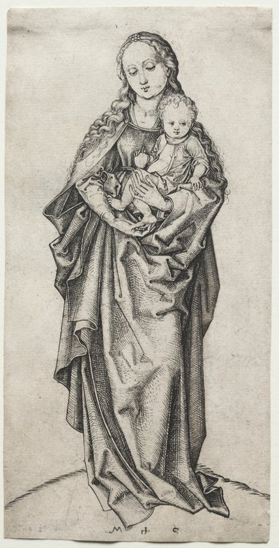 Virgem e o Menino. de Martin Schongauer