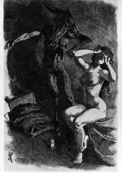 Photis transformou acidentalmente Lucius num burro Les Metamorphoses (Burro de Ouro ou Asinus aureus), romance escrito por Apulee (Lucius Apuleius) (cerca de 125-around 180) no século II. Água de Gravura, de Martin Van Maele de Martin van Maele