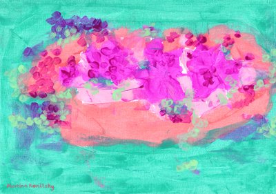Cesta de flores com rosas de Martina Konitzky