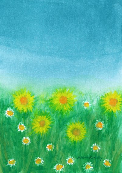 O prado primavera de Martina Konitzky