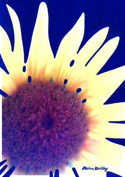 Girassol azul escuro de Martina Konitzky
