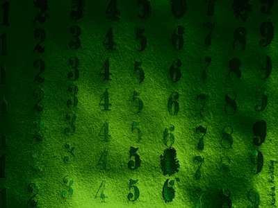 Carimbar os números a verde de Martina Konitzky