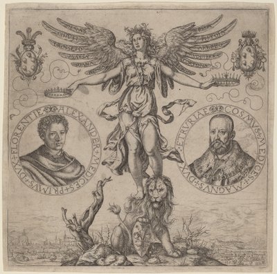 Alexander de Medicis and Cosmo de Medicis de Martino Rota