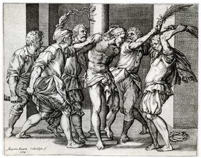 O Flagelo de Cristo, 1568, 1937 de Martino Rota