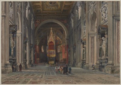 Interior de San Giovanni in Laterano, Roma de Martino del Don