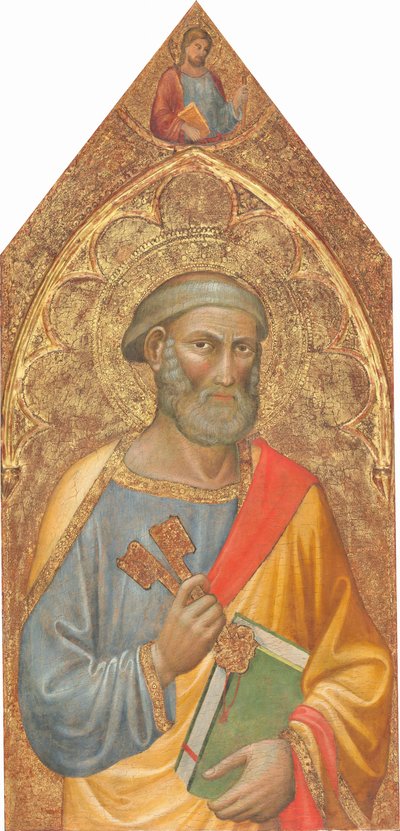 São Pedro, com São Tiago Maior acima, [painel esquerdo], c. 14151420. de Martino di Bartolomeo di Biagio