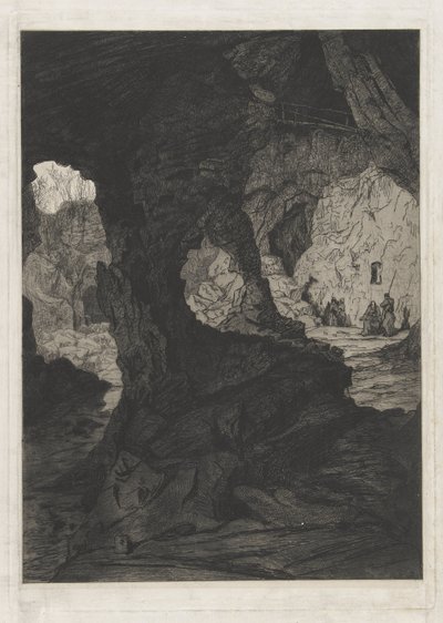 Vista de uma caverna de Martinus Antonius Kuytenbrouwer jr.
