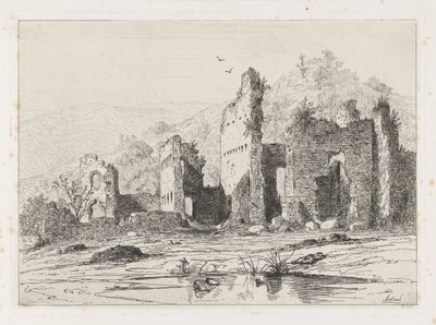 Ruínas do Castelo de Brandemburgo de Martinus Antonius Kuytenbrouwer jr.