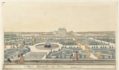 Vista da Casa De Voorst de Martinus Berkenboom