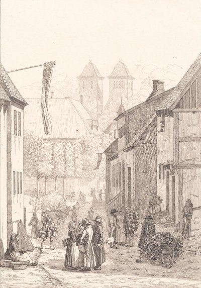 Um dia de mercado em Viborg de Martinus Rørbye
