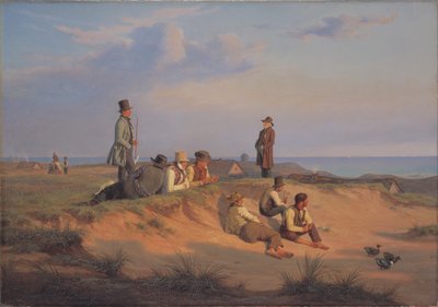 Homens de Skagen em uma noite de verão com bom tempo de Martinus Rørbye