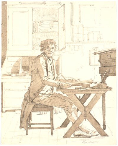 Escritor Jens Melsen de Martinus Rørbye