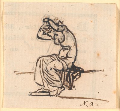 Almanaque com notas manuscritas 1848 de Martinus Rørbye