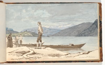 Um ponto de passagem. Figuras por barcos de Martinus Rørbye