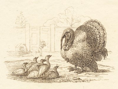 Ilustração para "Meia centena de fábulas para crianças" de Hey de Martinus Rørbye